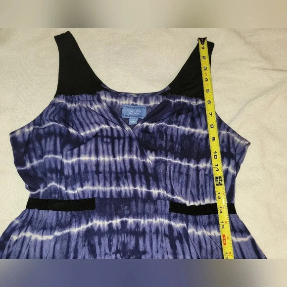 Simply Vera Vera Wang Sundress Tie Dye Blue  Large - Picture 15 of 15